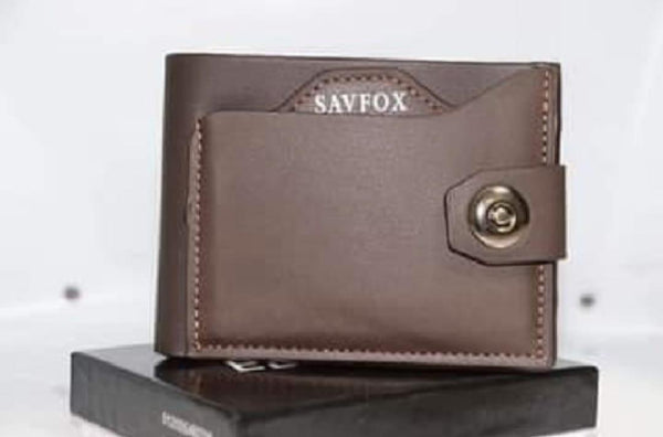 Men PU Leather Slim Wallet Brown Black Beige Bi Fold