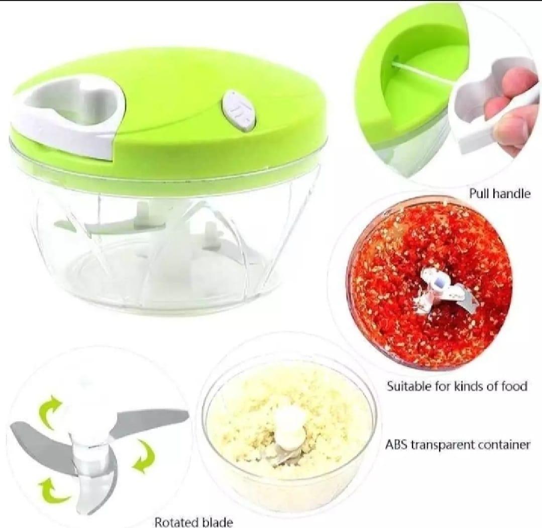 Green Manual Food Chopper for Kitchen Use