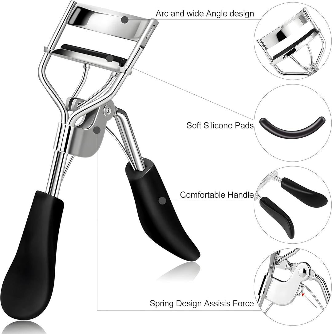 Reusable Eyelash Curler for Women Metal Pinch-Free Long Lasting Curls