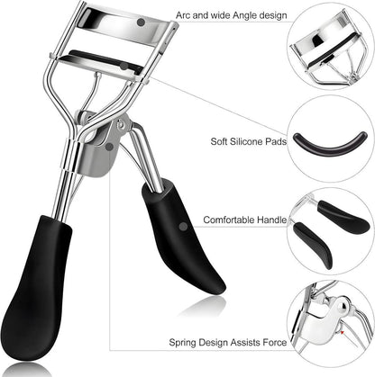 Reusable Eyelash Curler for Women Metal Pinch-Free Long Lasting Curls