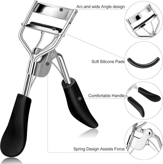 Reusable Eyelash Curler for Women Metal Pinch-Free Long Lasting Curls