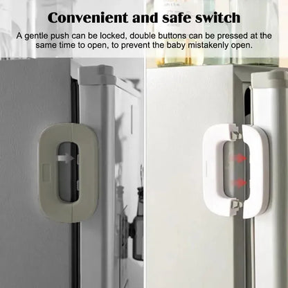 Refrigerator Lock with 3M Adhesive & Stainless Steel