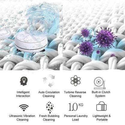 Portable Mini Washing Machine for Home & Travel