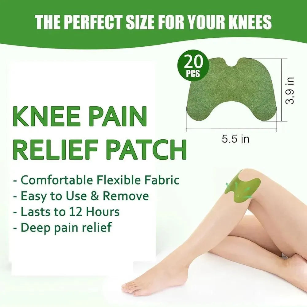 Green Knee Pain Relief Patch ABS Plastic