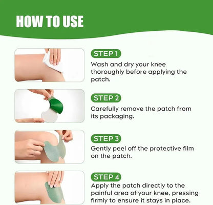 Green Knee Pain Relief Patch ABS Plastic
