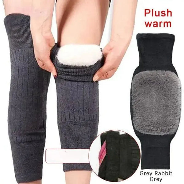 Winter Merino Wool Knee Warmers for Men Women Multicolor