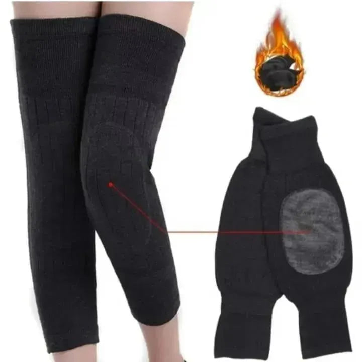 Winter Merino Wool Knee Warmers for Men Women Multicolor