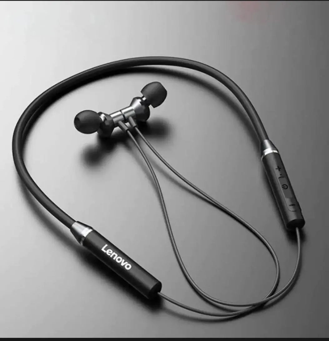 Lenovo Neckband Bluetooth 5.1 Wireless Earbuds Black