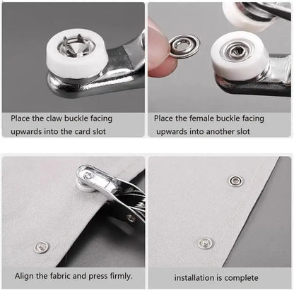 Snap Button Machine with Storage Box for Sewing & Crafting