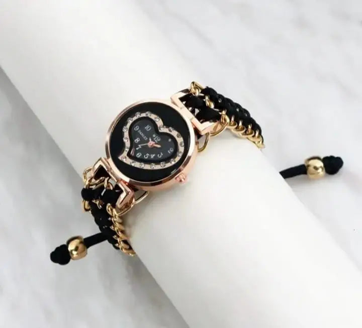Heart Shaped Stylish Women's Bracelet Watch