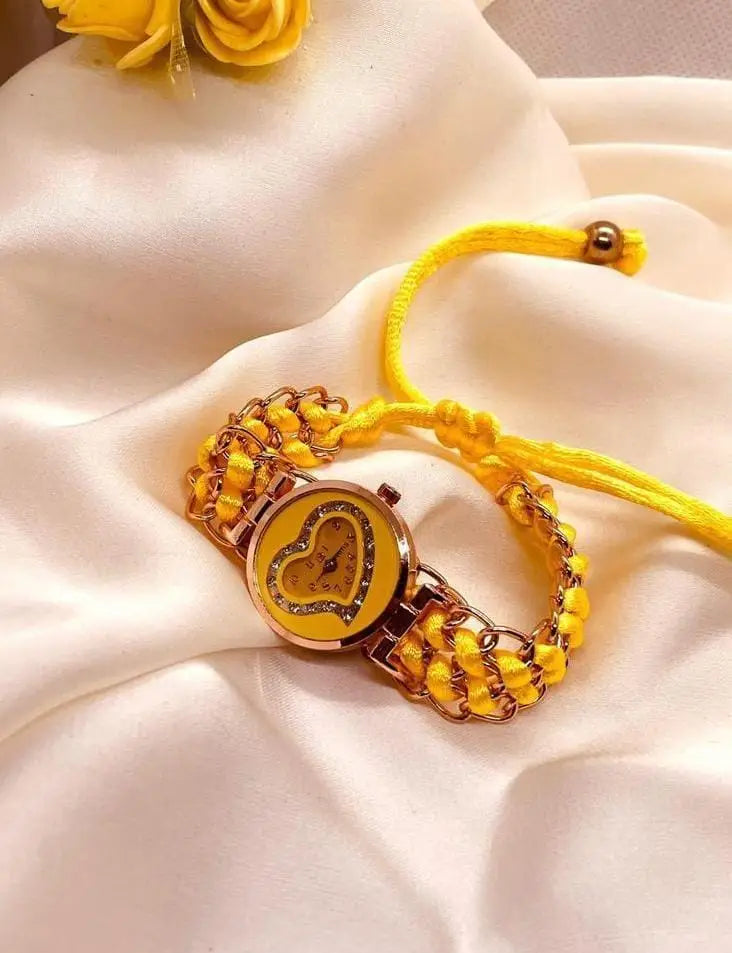 Heart Shaped Stylish Women's Bracelet Watch