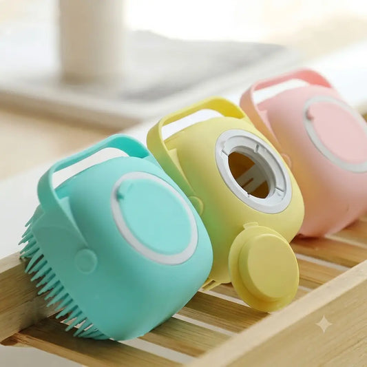 Premium Silicone Bath & Body Brush with Built-in Soap Dispenser