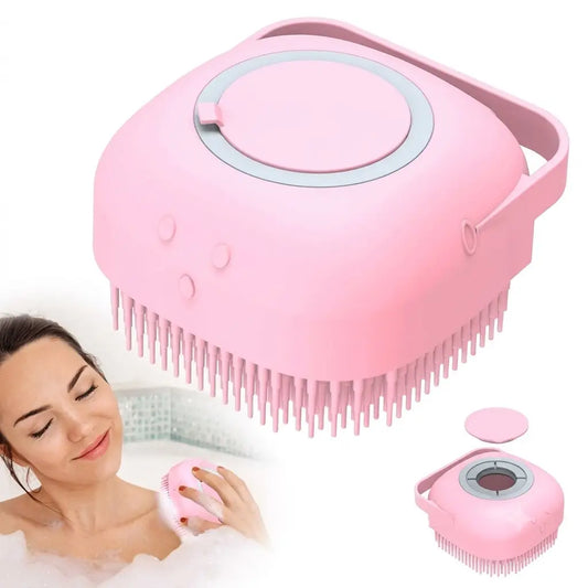 Premium Silicone Bath & Body Brush with Built-in Soap Dispenser
