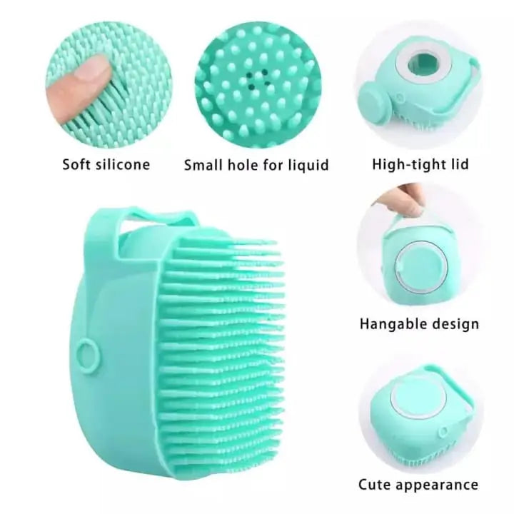 Premium Silicone Bath & Body Brush with Built-in Soap Dispenser