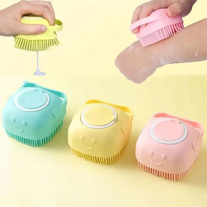 Premium Silicone Bath & Body Brush with Built-in Soap Dispenser