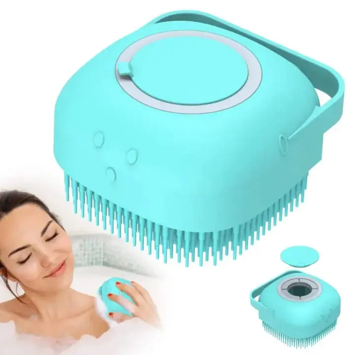 Premium Silicone Bath & Body Brush with Built-in Soap Dispenser