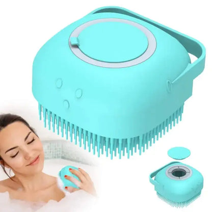 Premium Silicone Bath & Body Brush with Built-in Soap Dispenser