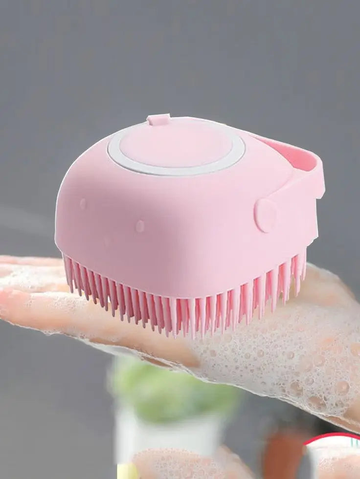 Premium Silicone Bath & Body Brush with Built-in Soap Dispenser