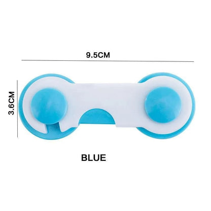Child Safety Fridge Lock Blue ABS 9cm One Click