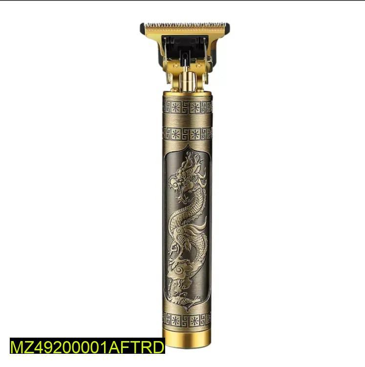 Men Hair Clipper with Dragon Design Carbon Steel Blade