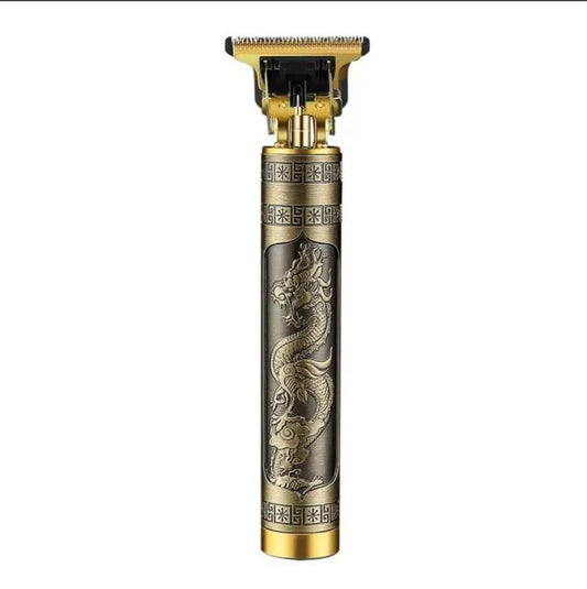 Men Hair Clipper with Dragon Design Carbon Steel Blade