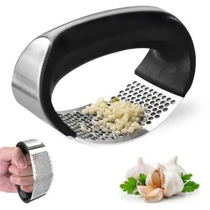 Stainless Steel Garlic & Ginger Crusher Black