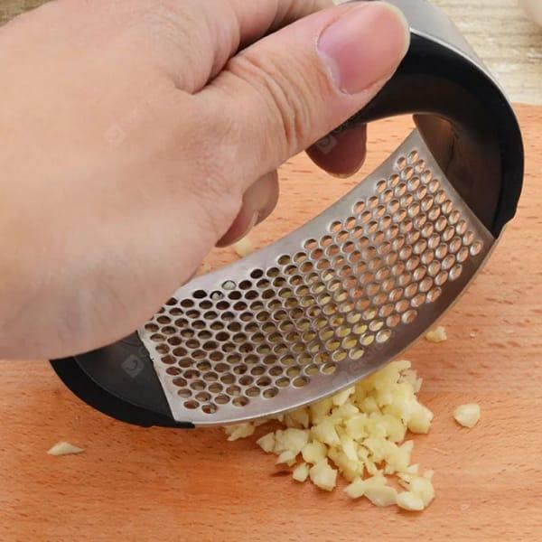 Stainless Steel Garlic & Ginger Crusher Black