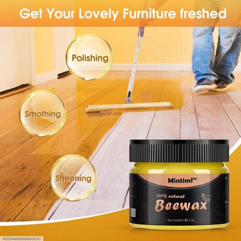 Beeswax Furniture Polish Wax 80g Natural Shine