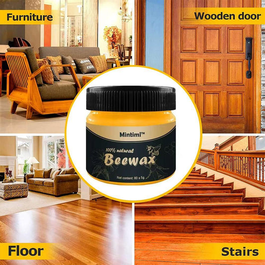Beeswax Furniture Polish Wax 80g Natural Shine