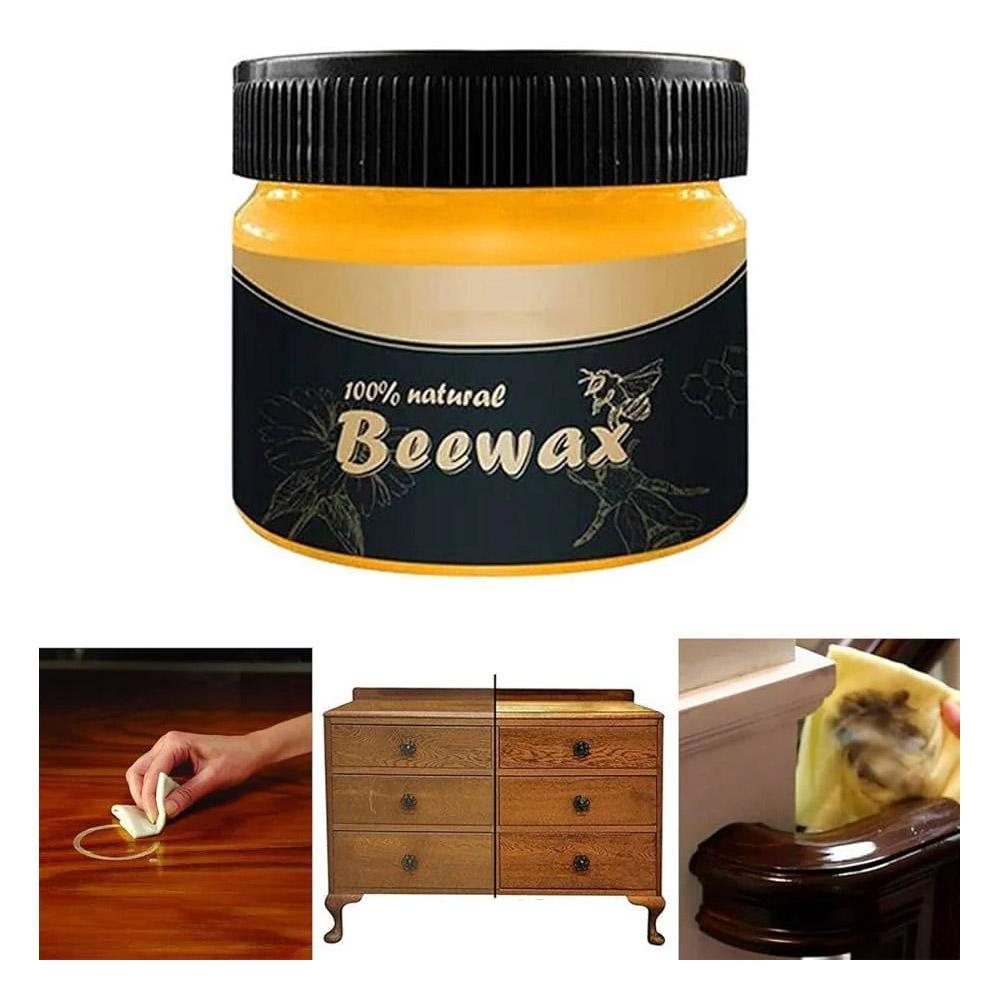 Beeswax Furniture Polish Wax 80g Natural Shine