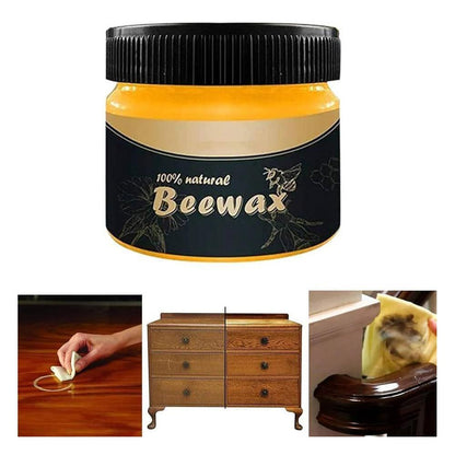 Beeswax Furniture Polish Wax 80g Natural Shine