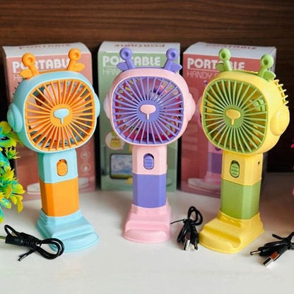 Portable Rechargeable Fan with Stand & Fast Charge