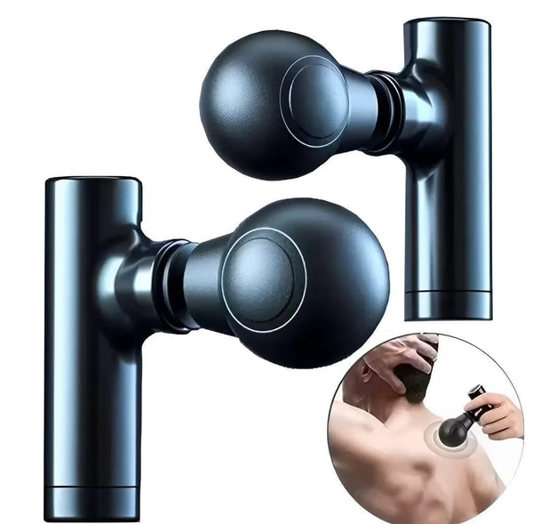Mini Massager Gun Black ABS Portable Neck Shoulder Back Muscle Reliever