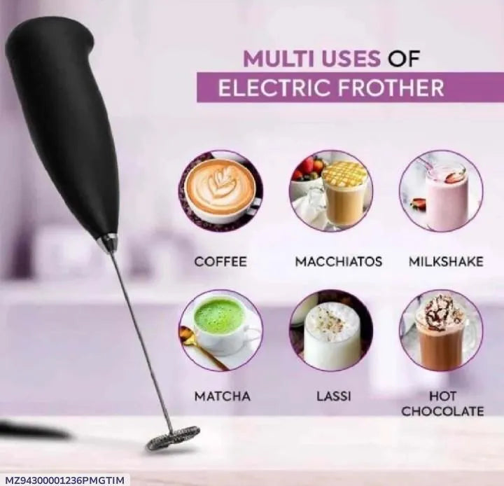 Electric Milk Frother for Coffee, Matcha, Chocolate