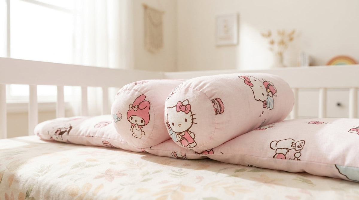Baby Head Pillow 360° Support – Soft Cotton, Cute Design