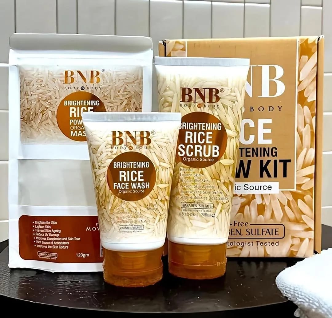 BNB Rice Glow Kit + Hair Food 4 in 1 Bundle