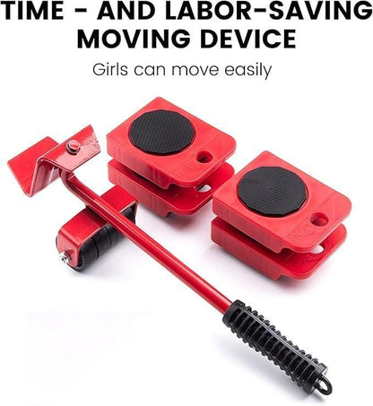 Red Metal Furniture Mover Tool Set 11.9