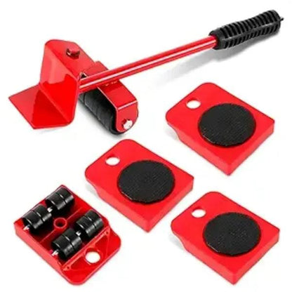 Red Metal Furniture Mover Tool Set 11.9