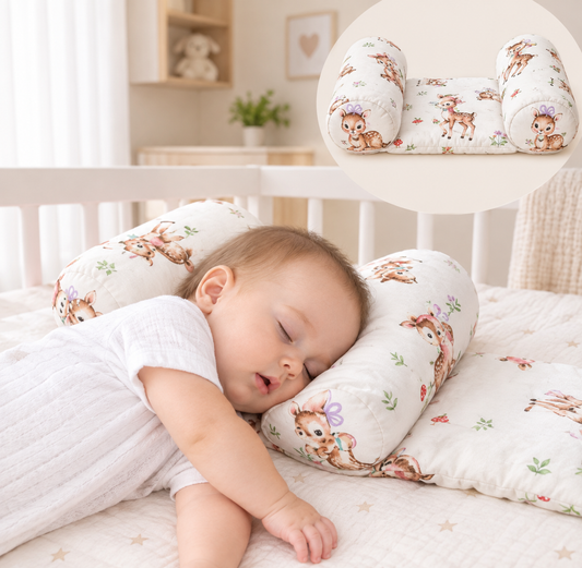 Baby Head Pillow 360° Support – Soft Cotton, Cute Design